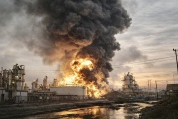 Výbuch u Houstonu. Hořící nádrže otevírají otázky bezpečnosti